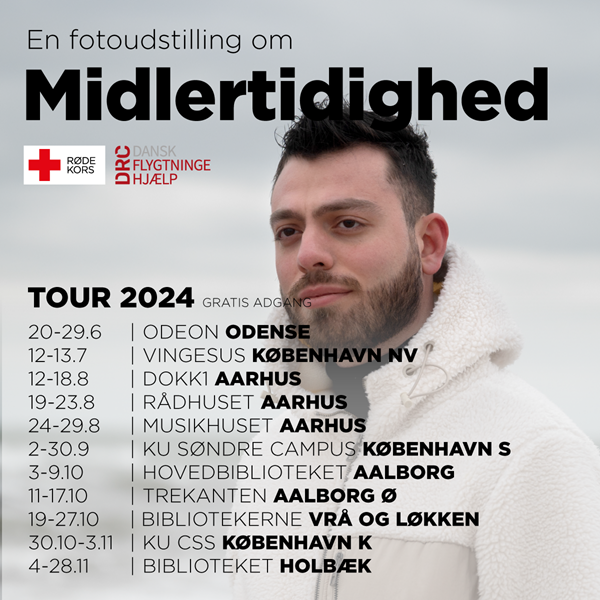 Tourplan for udstillingen MIDLERTIDIGHED